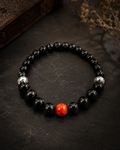 Minimalist Black Obsidian Bracelet, Spiritual Protection, Eastern Aesthetics, Everyday Styling