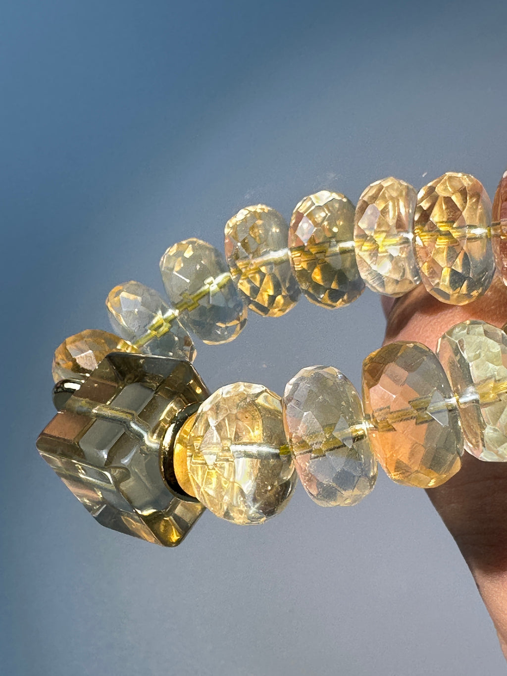 Citrine Bracelet,  Abundance Gemstone Jewelry, wealth, money, positive energy,  top tier crystal, 99.99% clarity.