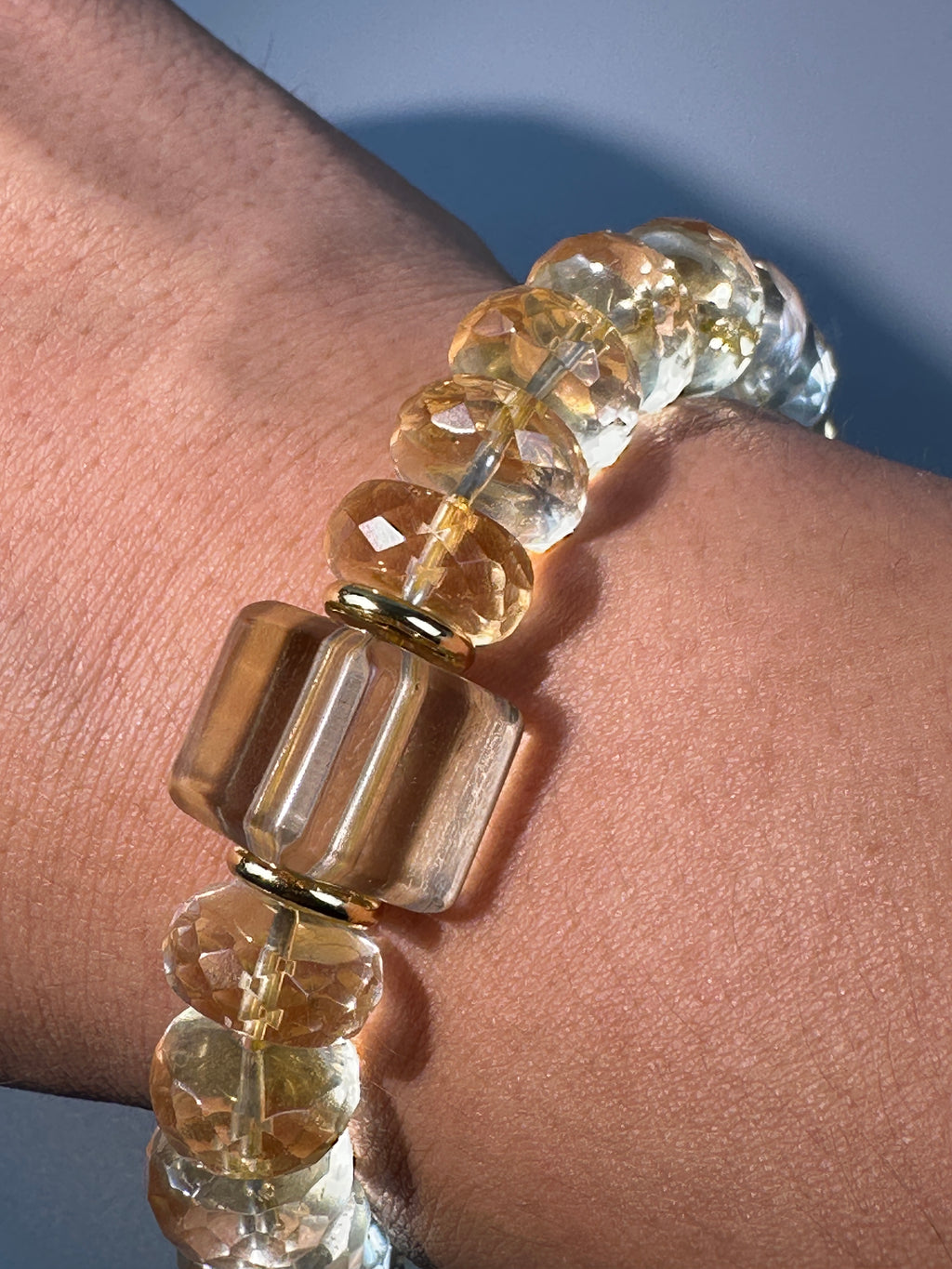 Citrine Bracelet,  Abundance Gemstone Jewelry, wealth, money, positive energy,  top tier crystal, 99.99% clarity.