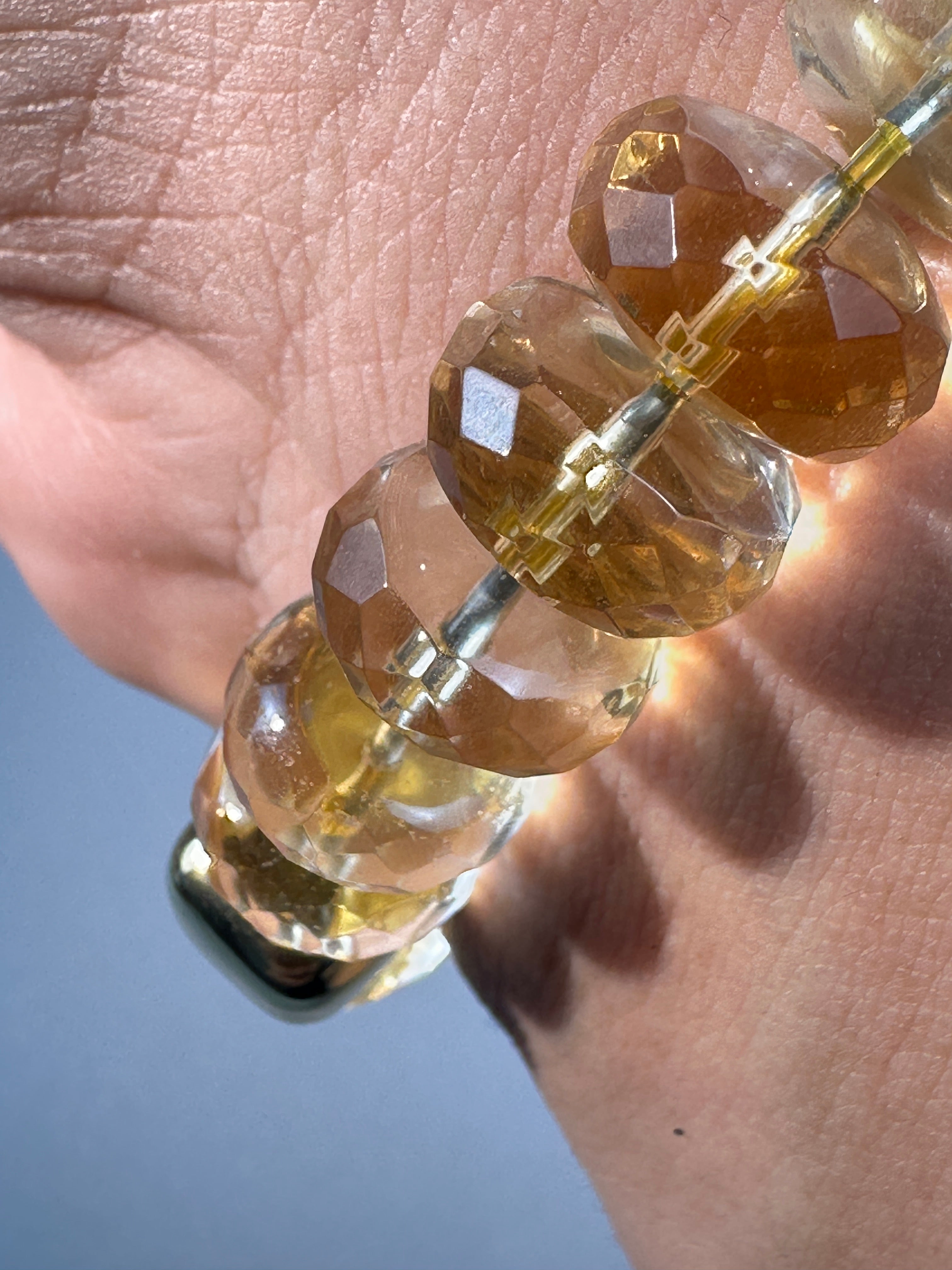 Citrine Bracelet,  Abundance Gemstone Jewelry, wealth, money, positive energy,  top tier crystal, 99.99% clarity.