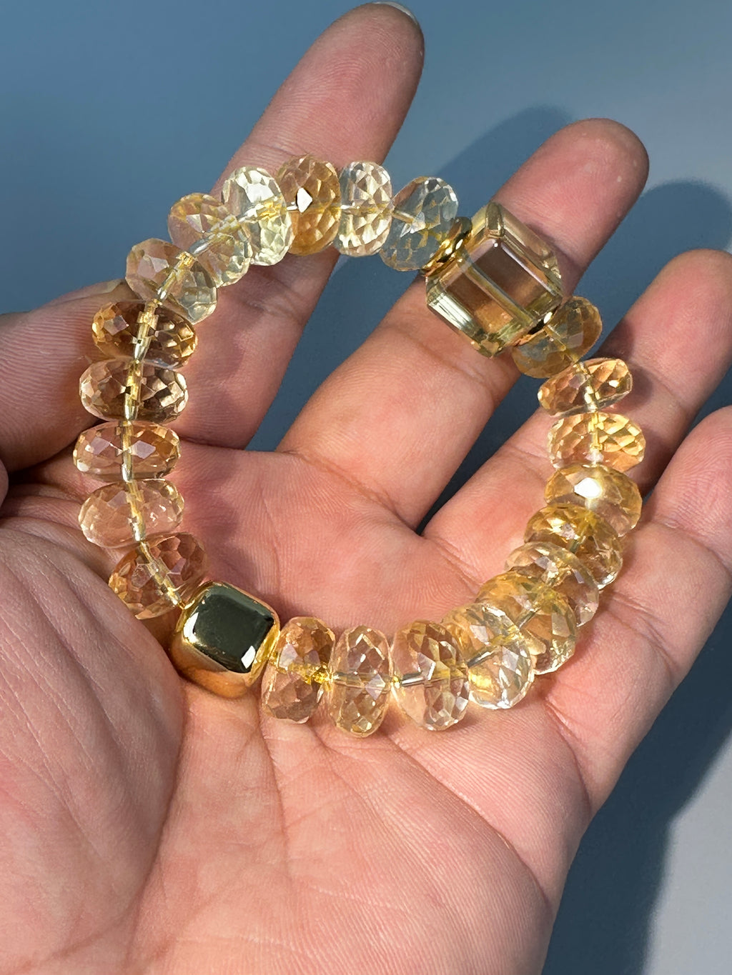 Citrine Bracelet,  Abundance Gemstone Jewelry, wealth, money, positive energy,  top tier crystal, 99.99% clarity.