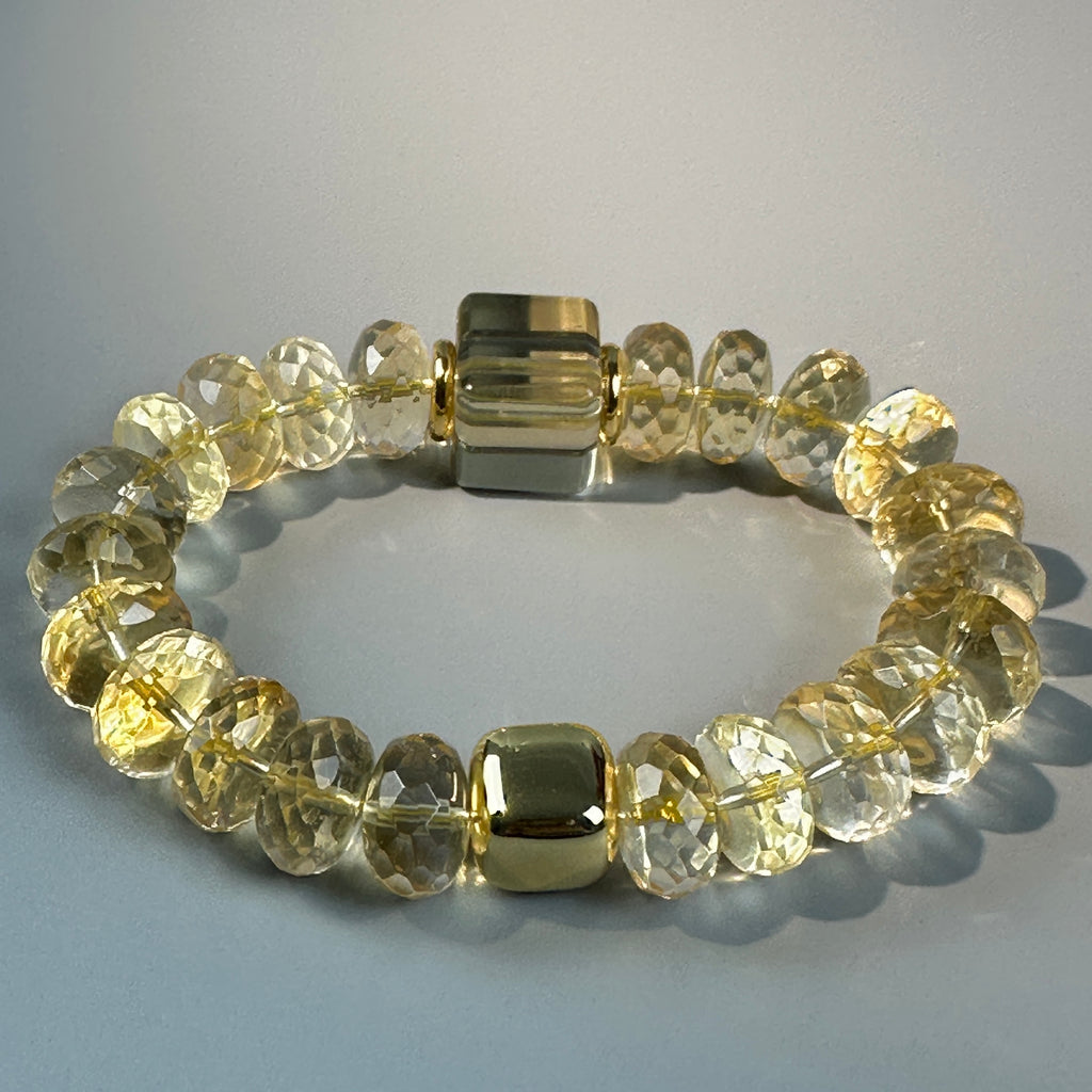 Citrine Bracelet,  Abundance Gemstone Jewelry, wealth, money, positive energy,  top tier crystal, 99.99% clarity.
