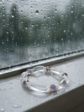 Natural clear quartz Bracelet,Spiritual energy Jewelry,birthday gift,artisan handmade bracelet,gift for girlfriend,unique designe gift,