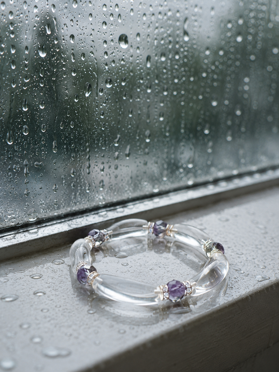 Natural clear quartz Bracelet,Spiritual energy Jewelry,birthday gift,artisan handmade bracelet,gift for girlfriend,unique designe gift,