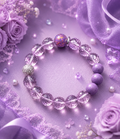 Amethyst Bracelet, Calming crystal, Stress Relief Spiritual Jewelry, positive energy, gift for her.