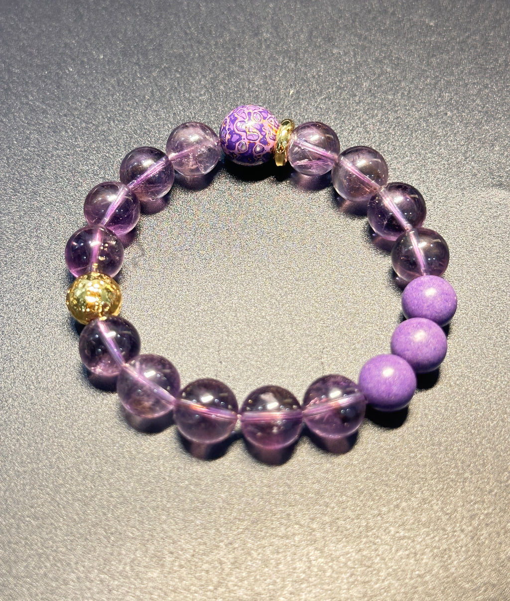 Natural Amethyst Bracelet,Calming jewelry,Spiritual Jewelry,birthday gift,artisan handmade bracelet,gift for her