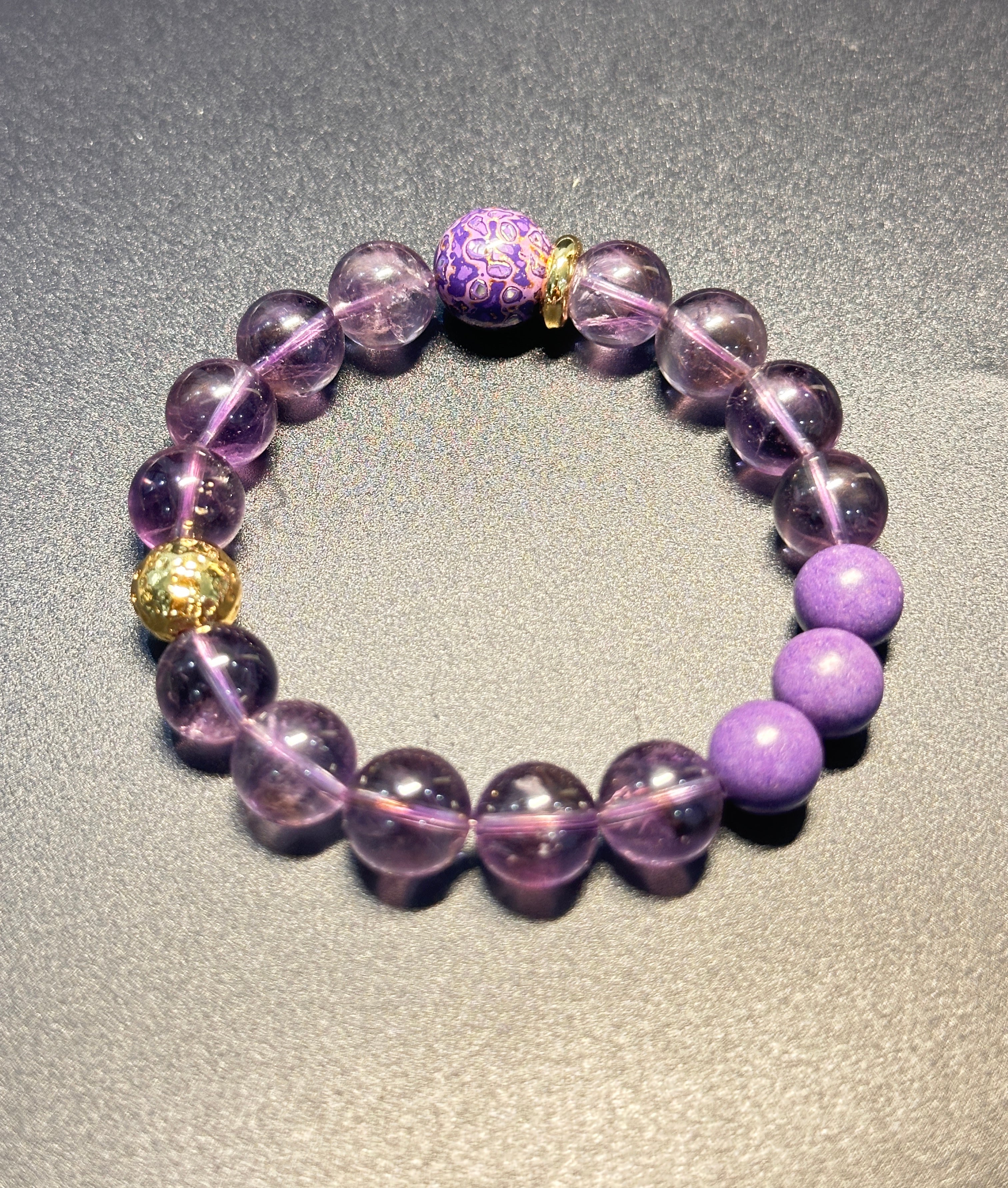 Natural Amethyst Bracelet,Calming jewelry,Spiritual Jewelry,birthday gift,artisan handmade bracelet,gift for her