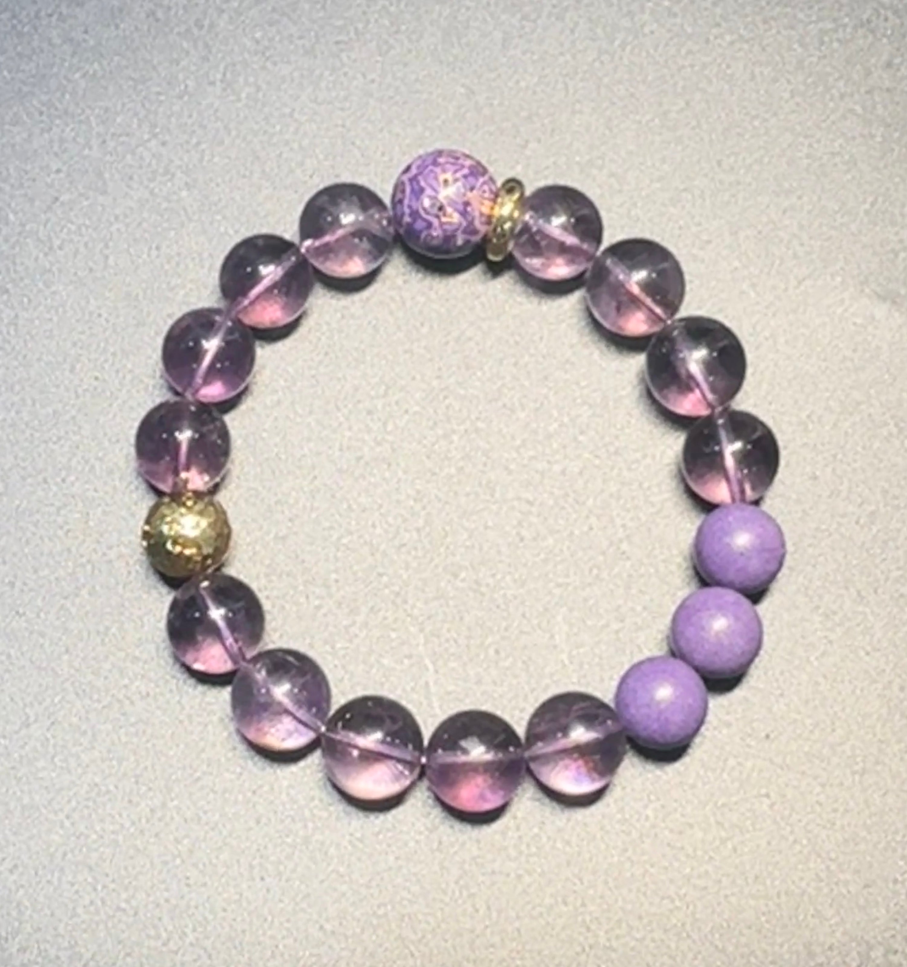 Natural Amethyst Bracelet,Calming jewelry,Spiritual Jewelry,birthday gift,artisan handmade bracelet,gift for her