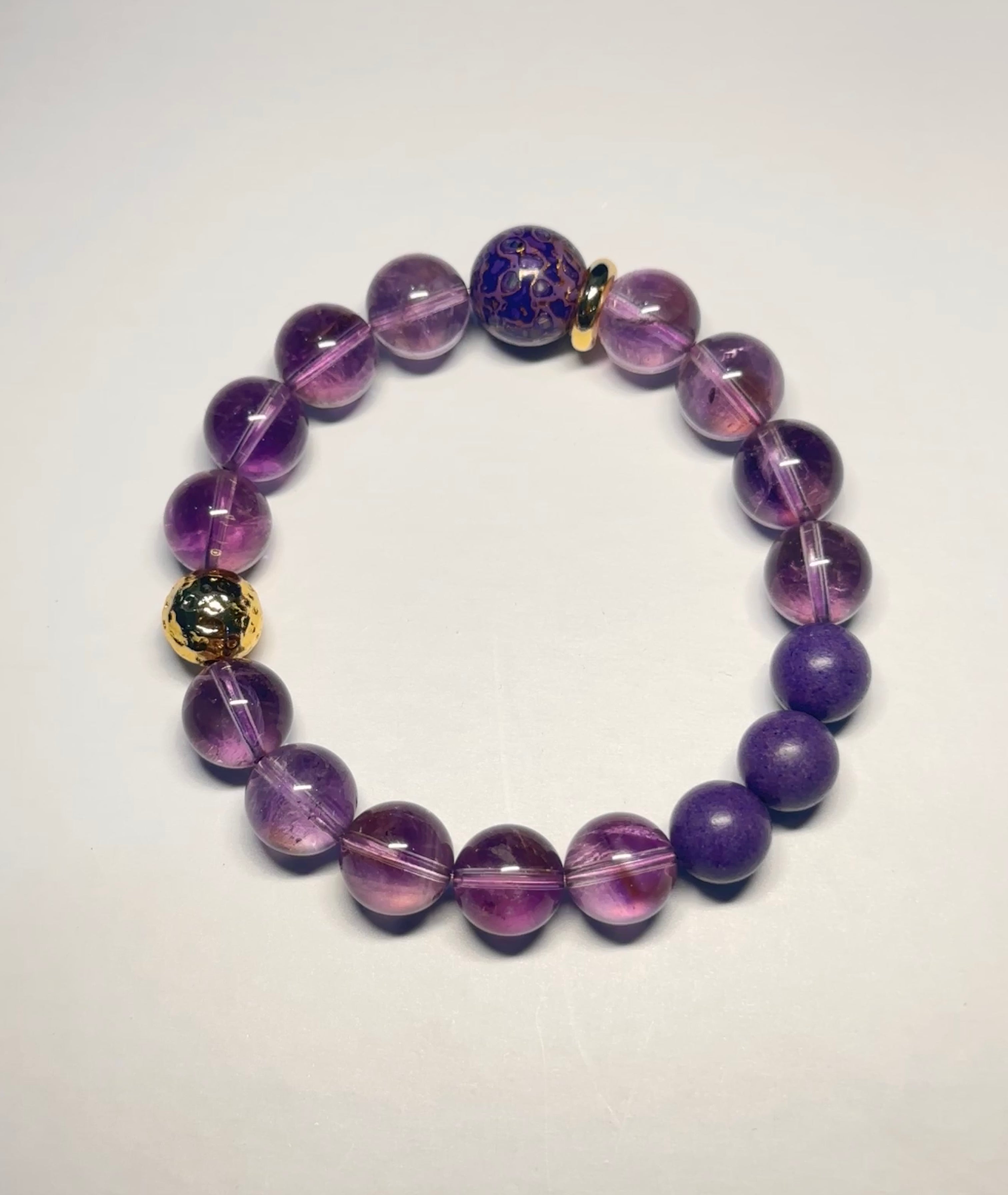 Natural Amethyst Bracelet,Calming jewelry,Spiritual Jewelry,birthday gift,artisan handmade bracelet,gift for her