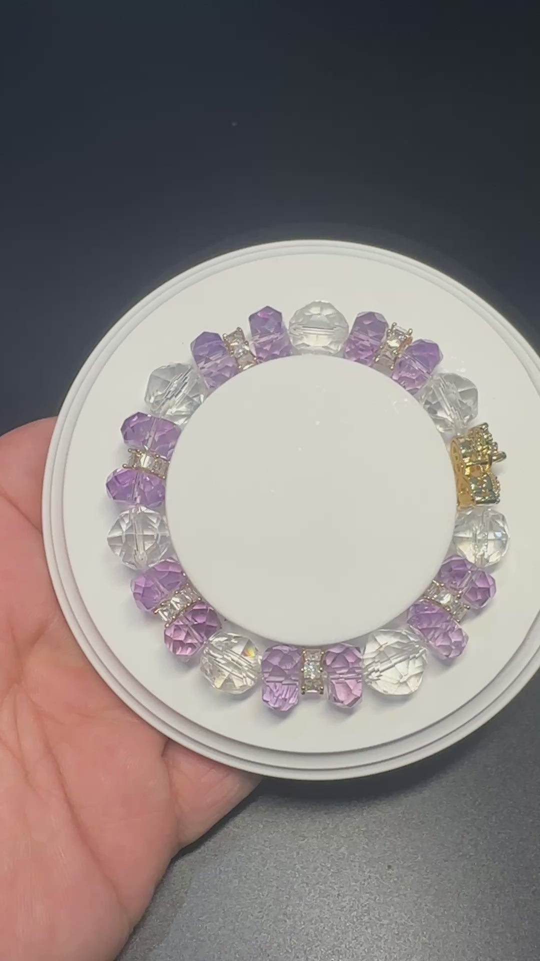 Natural Amethyst Bracelet,Calming jewelry,Spiritual Jewelry,birthday gift,artisan handmade bracelet,gift for her,mixed crystal bracelet.
