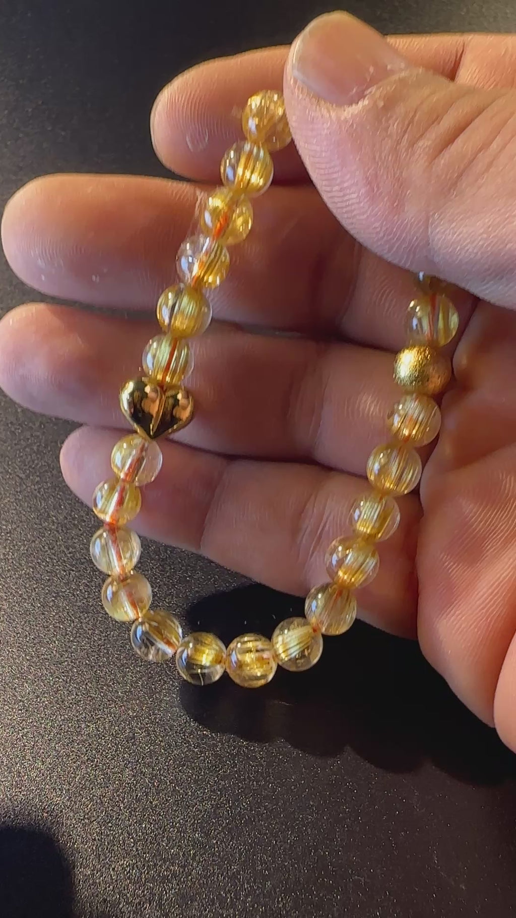 AAA Grade Full Clear Titanium Quartz Bracelet, Full Starburst Rutile, Wealth & Protection Crystal King, Handmade