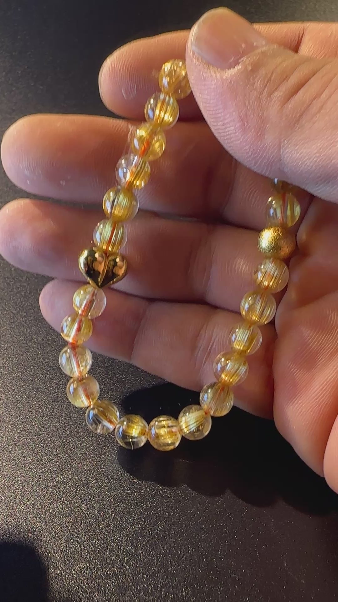 AAA Grade Full Clear Titanium Quartz Bracelet, Full Starburst Rutile, Wealth & Protection Crystal King, Handmade